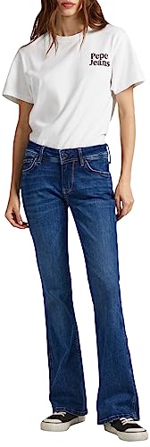 Pepe Jeans Nowe dżinsy damskie Pimlico, Niebieski (denim-xv2), 29W / 32L
