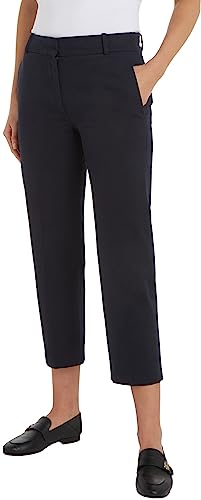 Tommy Hilfiger Damskie spodnie tkane chinosy Essential Slim Straight Co, Pustynne niebo, 70