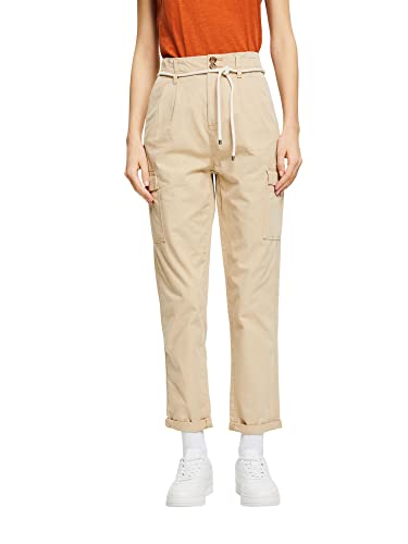 ESPRIT Damskie spodnie 022EE1B311, 285/SAND, normalne