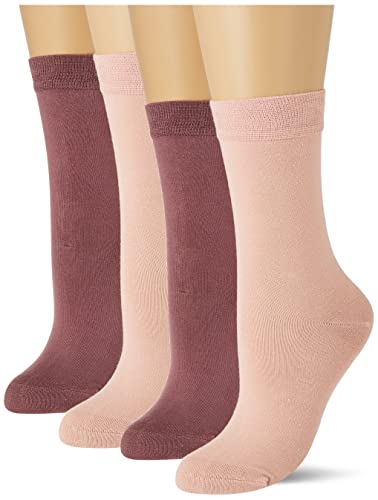 Camano Damskie skarpety Online Women Basic Silky Feeling Socks 4p, Cameo Rose, 35-38