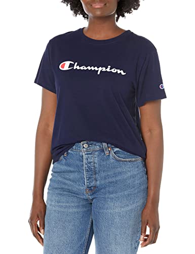 Champion Klasyczna koszulka damska, Athletic Navy-y08113, L