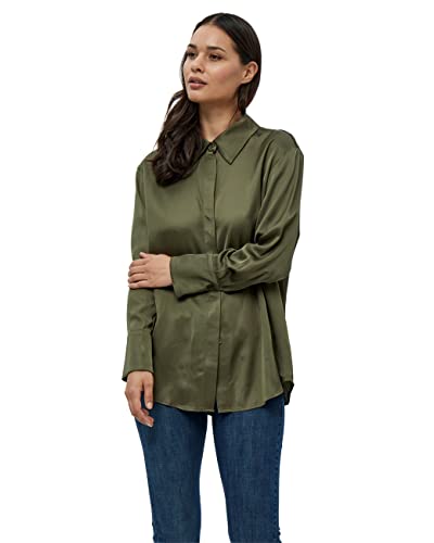 Minus Damska koszula oversize Kamia 2, Ivy Green, 8, Bluszcz zielony, 34