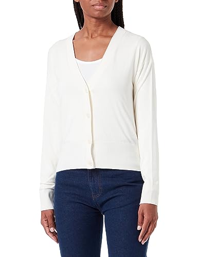 BOSS kardigan damski z dzianiny, Open White, XL