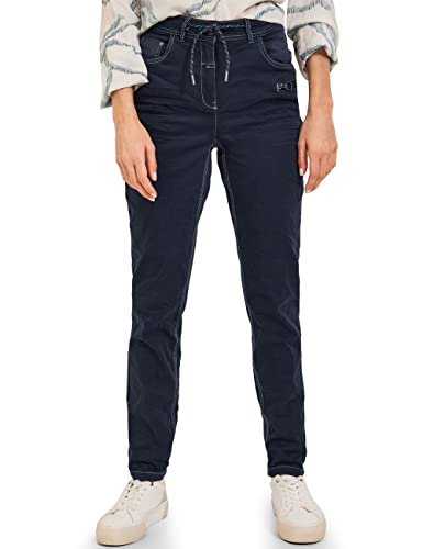 Cecil Damskie spodnie bawełniane B375935 Slim, deep Blue, W33/L30, Deep Blue, 33W / 30L