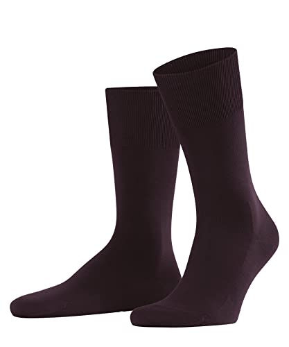FALKE Mężczyźni Skarpety ClimaWool M SO Trwały Lyocell Wełna jednokolorowe 1 Para, Czerwony (Barolo 8596), 41-42