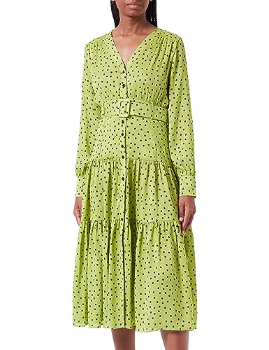 Pinko Izometria Sukienka Jaquard St.Następnie Sukienka O Luźnym Kroju, Sd1_verde/Nero, 36