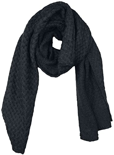 CHILLOUTS Genesis Scarf Damski szalik zimowy, Czarny, rozmiar uniwersalny