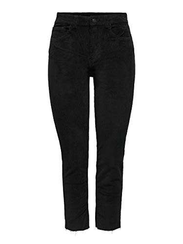 ONLY Onlemily Global Life Hw Crpank Rwcrd PNT spodnie damskie, czarny, 34W x 30L