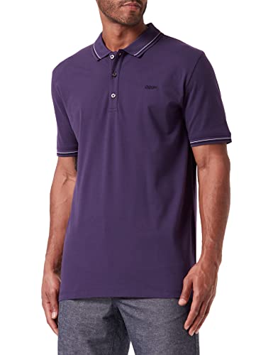 HUGO Męska koszulka polo, Ciemnofioletowy 507, XS