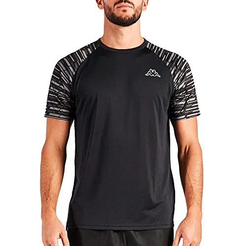 Kappa Koszulka męska Gabelo, czarny/biały, 3XL