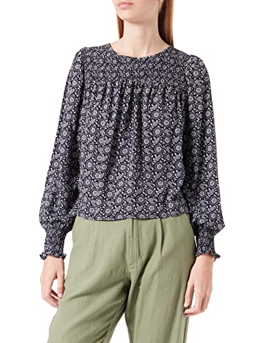 Springfield Damska bluzka wiskozowa, granatowa, 8 (XS), granatowy, 34