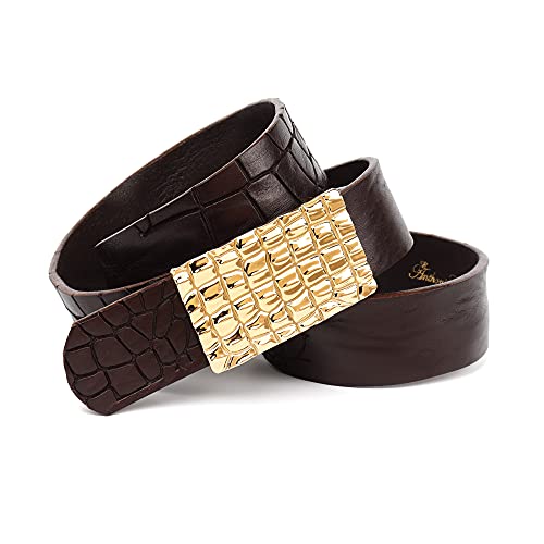 Anthoni Crown Unisex 4KR440-95 pasek, ciemnobrązowy, 95