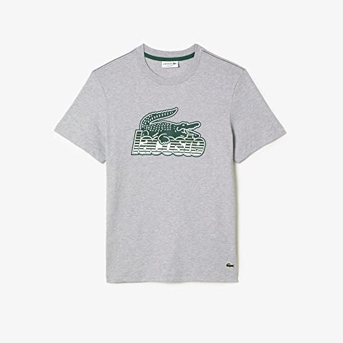 Lacoste Koszulka męska Regular Fit, Chiny srebrne, XXS