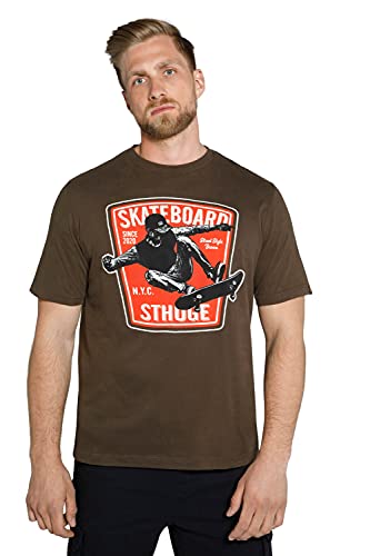 STHUGE T-shirt męski, brązowy (taupe), XL