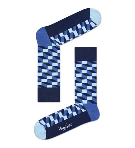 Happy Socks kolorowe i zabawne skarpetki Filled Optic Sock Rozmiar 36-40