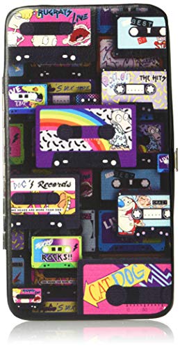 Nick Rewind - Portfel - klamra zawias portfel - Nick 90's przewijanie Mash Up kaseta taśmy kolaż czarny unisex - dorośli