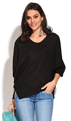 Bonamaison Bluzka damska, Czarny, 36