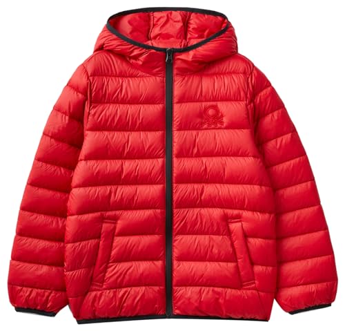 United Colors of Benetton Kurtka 2TWDCN025 Kurtka, Czerwony 0V3, KL Dziecko, Rosso 0v3