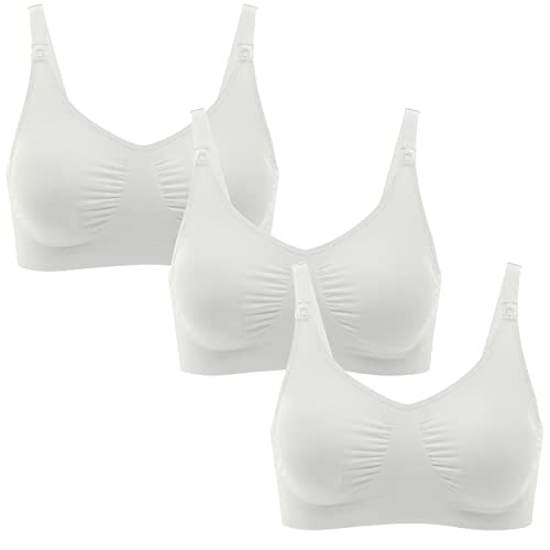 Medela Damski biustonosz M&nbra S Wht En Fr Ru Bundle (X3) Bra, biały, S, biały, S