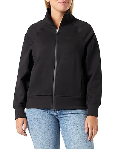 Champion Legacy American Tech W-Stretch Poly-Cotton Interlock High-Neck Full Zip Bluza damska, Czarny, M