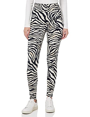 KENDALL & KYLIE K&k W Zebra Print High Rise Legginsy Kkw3711723, Zebra Print, M Kobiety