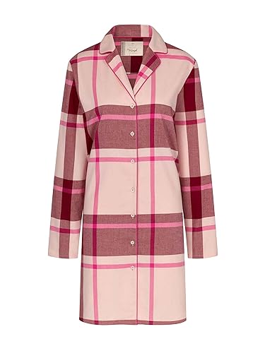 Triumph Damska koszulka Boyfriend Ndw X Checks Night Shirt, Pink - Dark Combination, 40