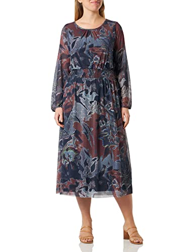 Betty Barclay Sukienka damska 1293/1197, ciemnoniebieska/brązowa, 42