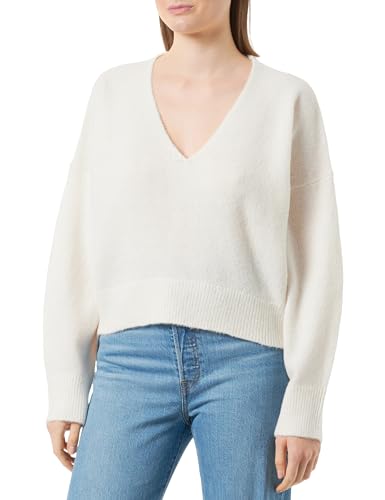 BOSS C_fakalu sweter damski z dzianiny, Open White118, XS