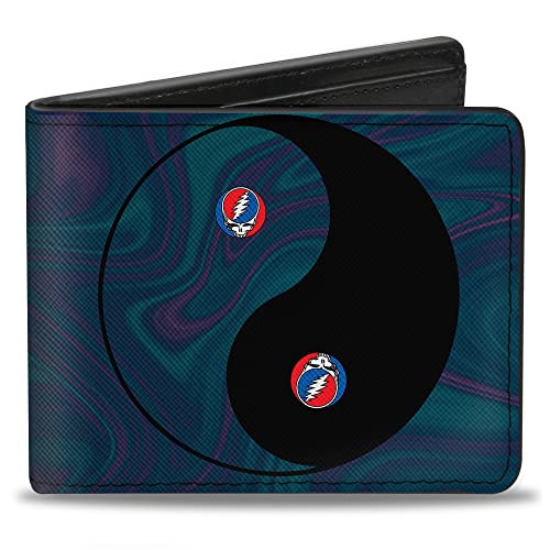 Buckle-Down Męski portfel 'Grateful Dead Space Your Face Yin Yang' dwustronny, wielokolorowy, domyślny rozmiar