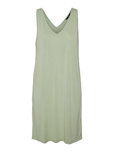 VERO MODA Vmfilli damska sukienka z dekoltem w serek, Reseda, XS