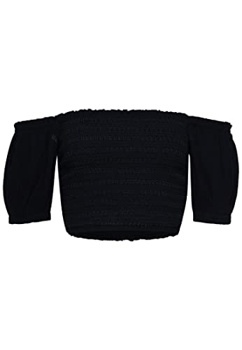Superdry Koszula Vintage Smocked Crop Top Eclipse Navy 42 Damski, Eclipse Navy, 40