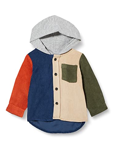 NAME IT Baby Boys NBMLASALLE LS Shacket kurtka, Humus, 62, Humus, 62