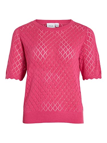 Vila T-shirt damski, różowy, L