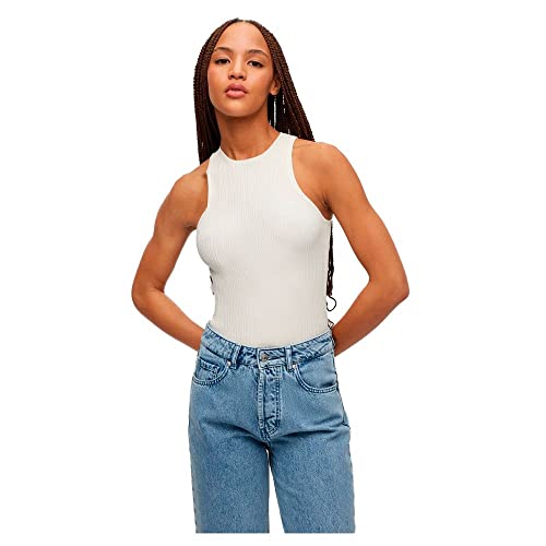 HUGO Damskie spodnie Shariza Knitted_TOP, Open White110, XL