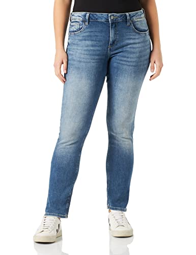 Q/S by s.Oliver Damskie spodnie jeansowe długie, niebieskie, W40 / L30, niebieski, 40W / 30L