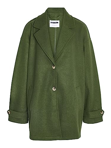 Noisy may Damski płaszcz damski NMALICIA LS Oversize Blazer NOOS krótki płaszcz, zielony Kombu, M, Kombu Green, M