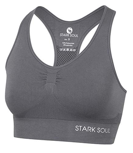 STARK SOUL Bra Light Support - biustonosz sportowy dwuwarstwowy dla kobiet, rozmiary S, M i L