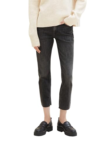 TOM TAILOR Denim dżinsy damskie, 10250 – Used Dark Stone Black Denim