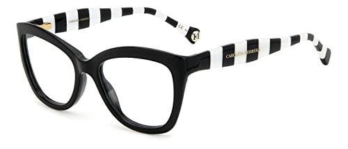 Carolina Herrera Her 0088 Okulary przeciwsłoneczne, czarne/białe, 53 damskie, Czarny/Biały