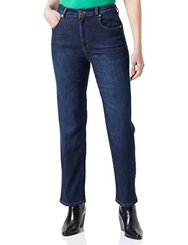 Love Moschino Damskie Spodnie Casual, Dark Blue Denim, 27
