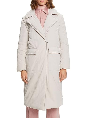 ESPRIT Watowany płaszcz 2 w 1 z odpinanymi rękawami, kremowy beżowy, XS