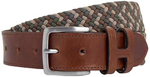 Hackett London Męski pasek z wieloma nitkami, Różne Odcienie Zielonego (Multi Green), 38