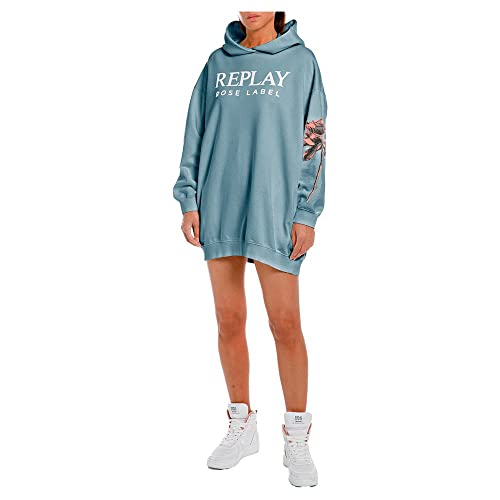 Replay Sukienka damska W9798B, 608 Sugar Paper, XL, 608 Sugar Paper, XL
