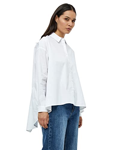 Desires Damskie topy damskie Avril z długim rękawem oversize białe damskie | Koszula jesienna rozmiar M, Gardenia, M, Gardenia, M