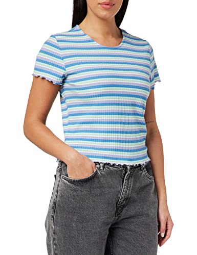 ONLY Onlemma Stripe S/S JRS Top damski, Cosmic Sky/Stripes:multi Colour, M
