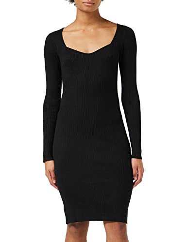 VERO MODA Vmwillow Ls Sweetheart sukienka damska Ga Noos, czarny, M