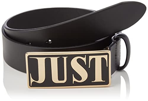 Just Cavalli Męski pasek męski, 900 A Black/Silver Finishing, 105 cm