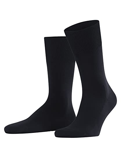 FALKE Mężczyźni Skarpety ClimaWool M SO Trwały Lyocell Wełna jednokolorowe 1 Para, Niebieski (Dark Navy 6370), 47-48