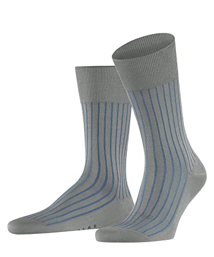 FALKE Mężczyźni Skarpety Shadow M SO Bawełna z wzorem 1 Para, Szary (Lunar 3225), 41-42
