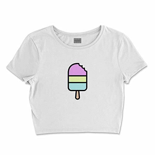 Bona Basics, Koszulka damska z nadrukiem cyfrowym,%100 bawełna, biała, casualowa, topy damskie, rozmiar: XL, biały, XL Krótki